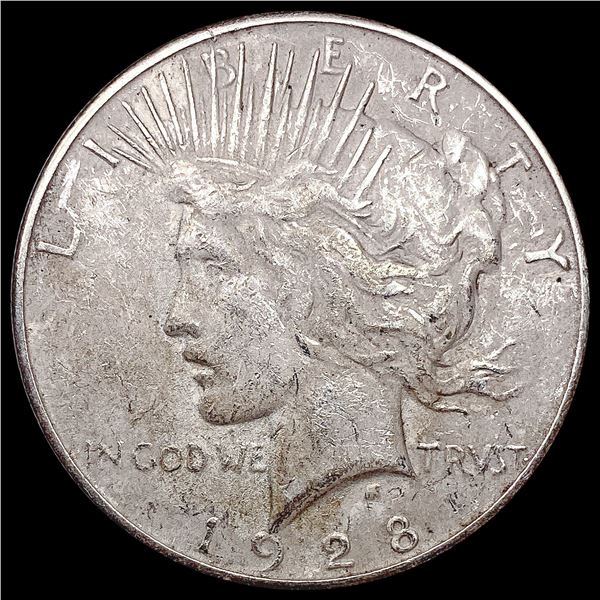 1928-S Silver Peace Dollar CLOSELY UNCIRCULATED