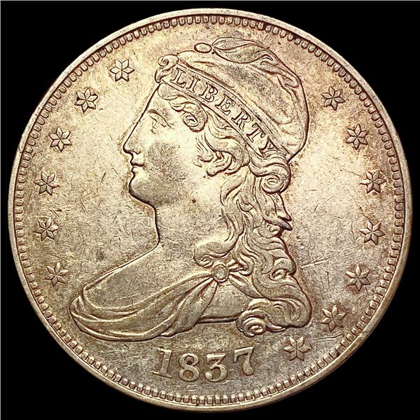 1837 Capped Bust Half Dollar CLOSELY UNCIRCULATED