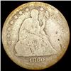 Image 1 : 1860 Seated Liberty Quarter NICELY CIRCULATED