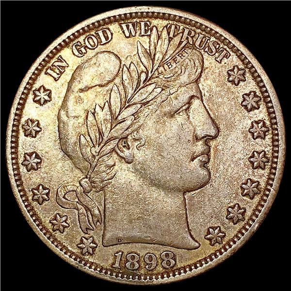 1898 Barber Half Dollar CLOSELY UNCIRCULATED