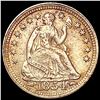 1854 Arrows Seated Liberty Half Dime CHOICE AU