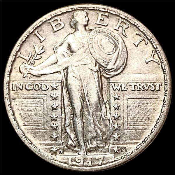1917-D T2 Standing Liberty Quarter NEARLY UNCIRCULATED