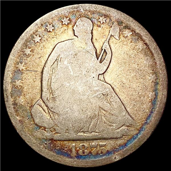 1875 S Seated Liberty Half Dollar NICELY CIRCULATED