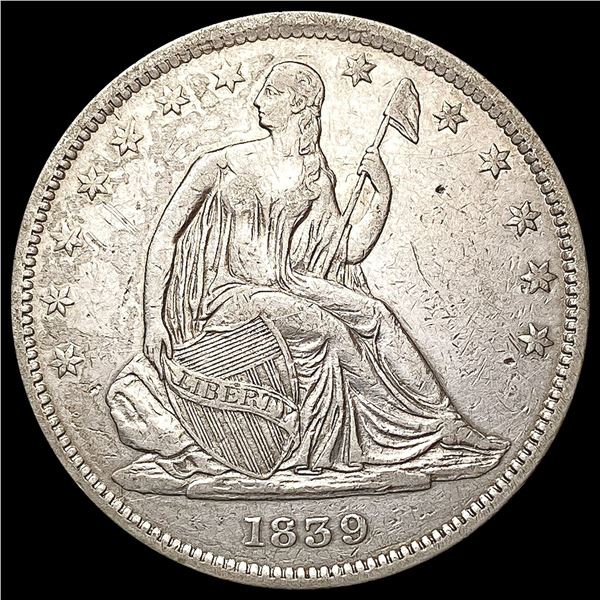 1839 Seated Liberty Half Dollar CLOSELY UNCIRCULATED