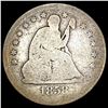 1858 S Seated Liberty Quarter NICELY CIRCULATED