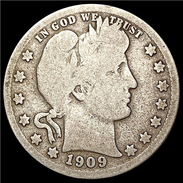 1909 O Barber Quarter NICELY CIRCULATED
