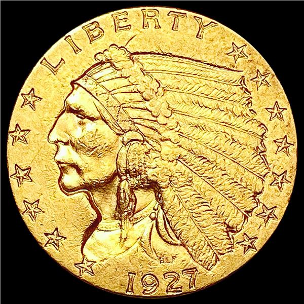 1927 $2.50 Gold Quarter Eagle CLOSELY UNCIRCULATED