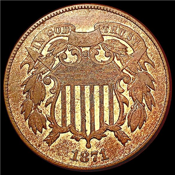 1871 Two Cent Piece LIGHTLY CIRCULATED