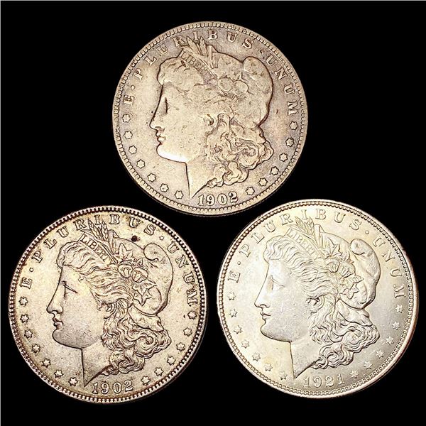 [3] 1902&1921 Morgan Silver Dollar HIGH GRADE
