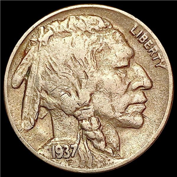 1937-D Buffalo Nickel NEARLY UNCIRCULATED