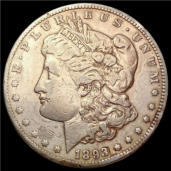 1893-CC Morgan Silver Dollar LIGHTLY CIRCULATED