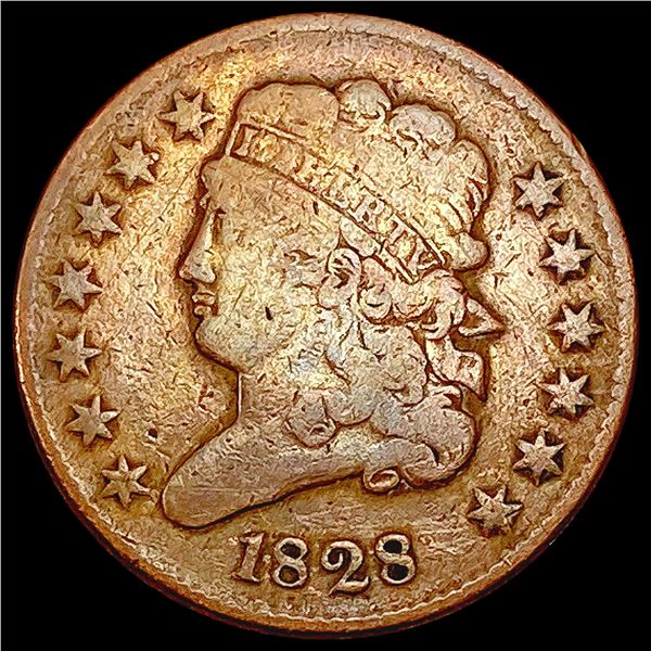 1828 Classic Head Half Cent NICELY CIRCULATED