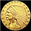 Image 1 : 1908 $2.50 Gold Quarter Eagle CLOSELY UNCIRCULATED