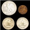 Image 2 : 1866-1943 Varied US Coinage Lot [4 Coins] HIGH GRADE