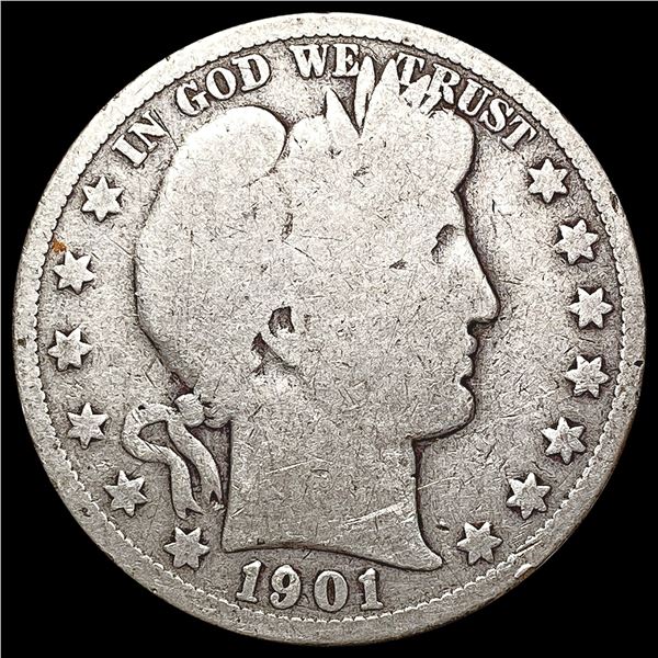 1901-S Barber Half Dollar NICELY CIRCULATED