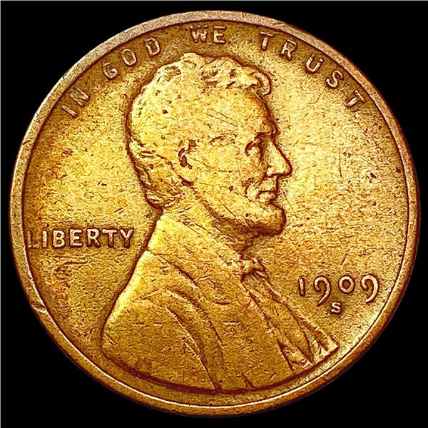 1909-S Wheat Cent NEARLY UNCIRCULATED