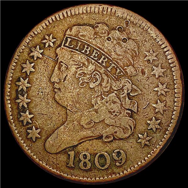 1809 Classic Head Half Cent LIGHTLY CIRCULATED