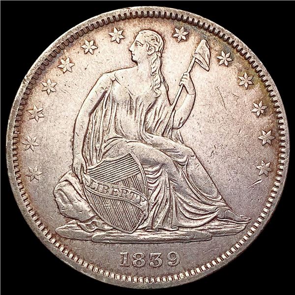 1839 Seated Liberty Half Dollar CLOSELY UNCIRCULATED