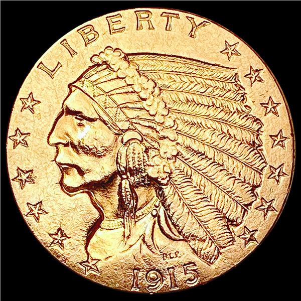 1915 $2.50 Gold Quarter Eagle CLOSELY UNCIRCULATED