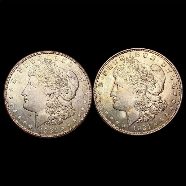 [2] 1921 Morgan Silver Dollar HIGH GRADE