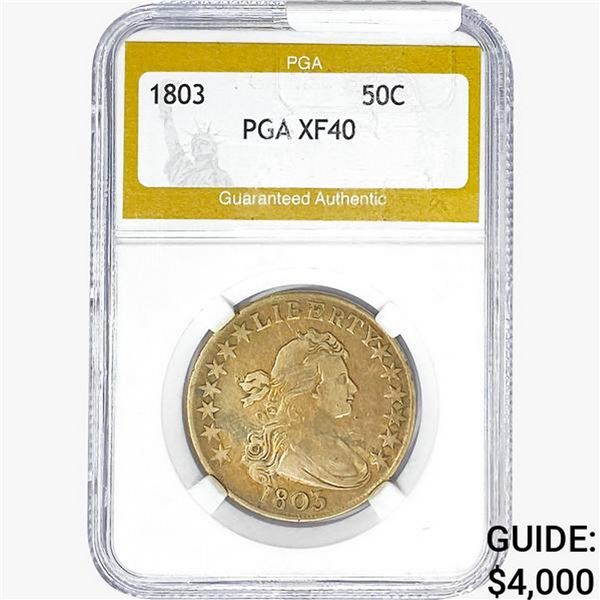 1803 Draped Bust Half Dollar PGA XF40