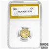 Image 1 : 1943 Mercury Silver Dime PGA MS67 FSB