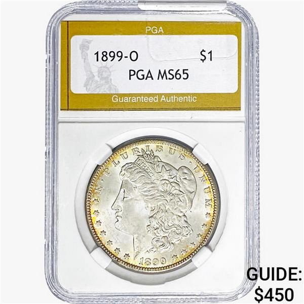 1899-O Morgan Silver Dollar PGA MS65