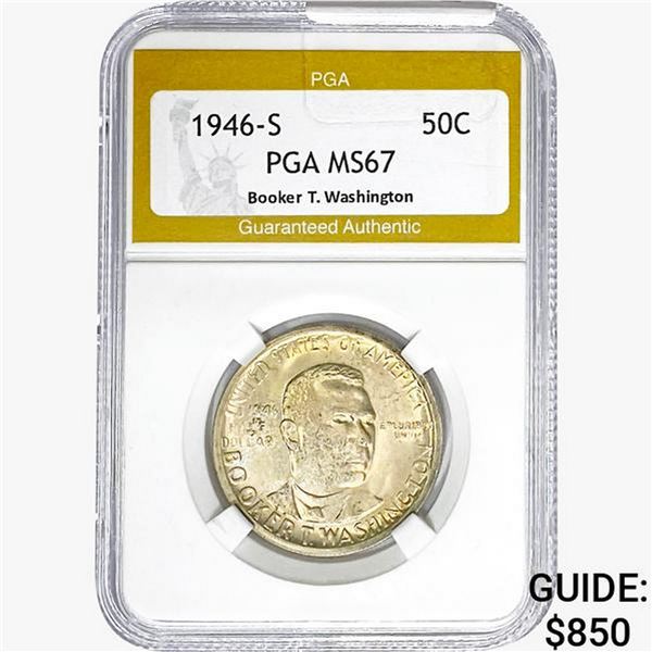 1946-S Booker T Half Dollar PGA MS67