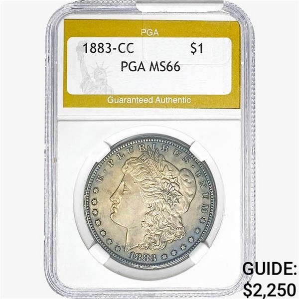 1883-CC Morgan Silver Dollar PGA MS66