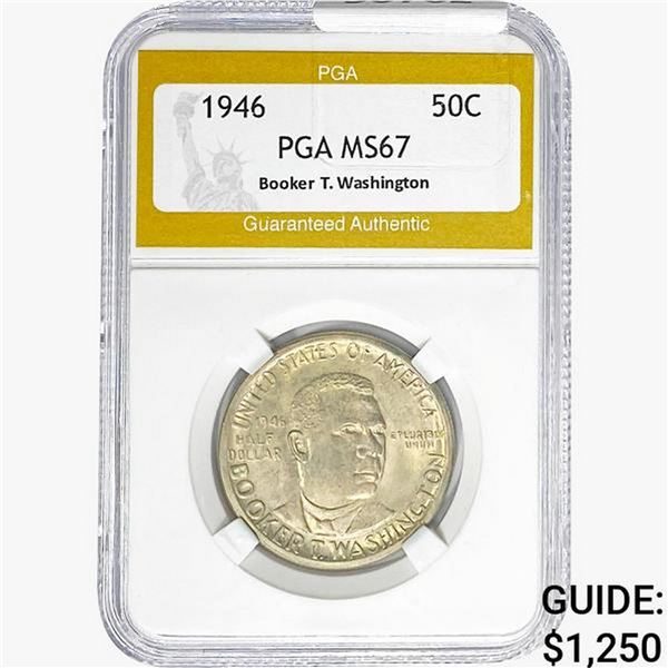 1946 Booker T Half Dollar PGA MS67