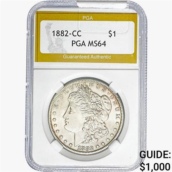 1882-CC Morgan Silver Dollar PGA MS64