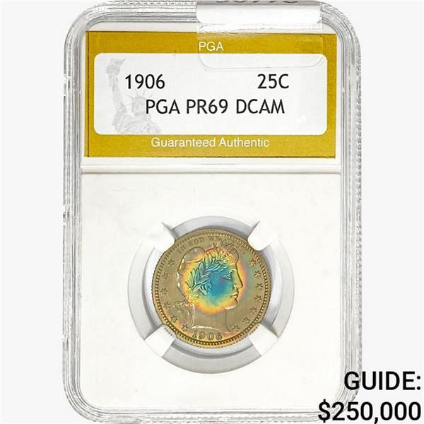 1906 Barber Quarter PGA PR69 DCAM