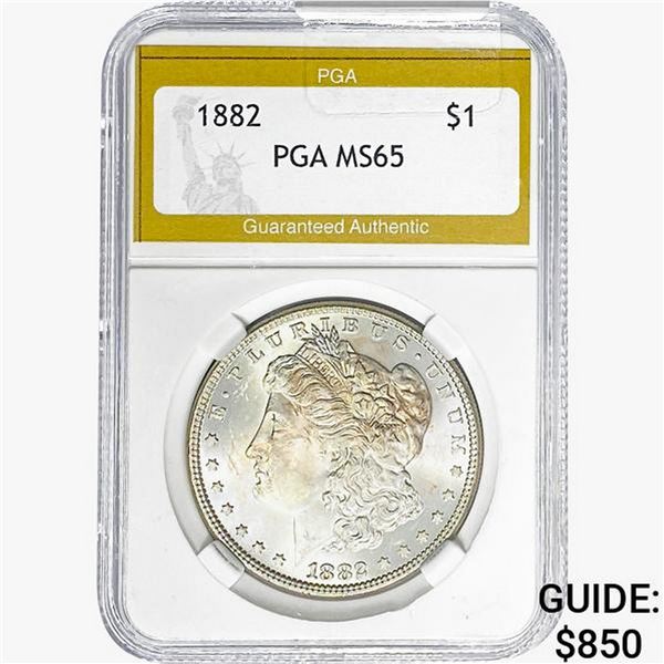 1882 Morgan Silver Dollar PGA MS65