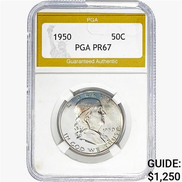 1950 Washington Silver Half Dollar PGA PR67