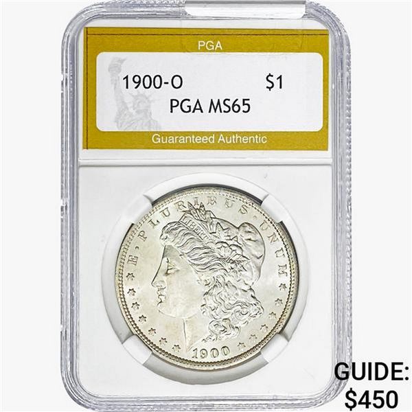 1900-O Morgan Silver Dollar PGA MS65