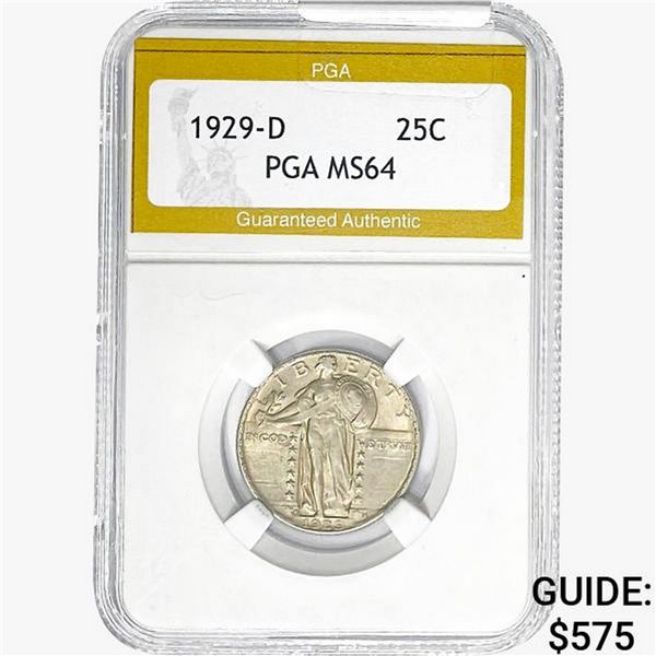 1929-D Standing Liberty Quarter PGA MS64