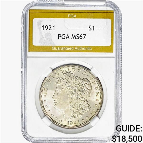 1921 Morgan Silver Dollar PGA MS67