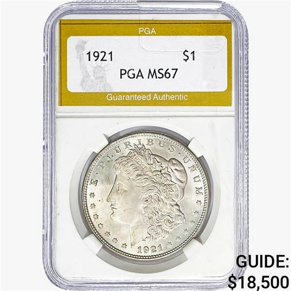 1921 Morgan Silver Dollar PGA MS67