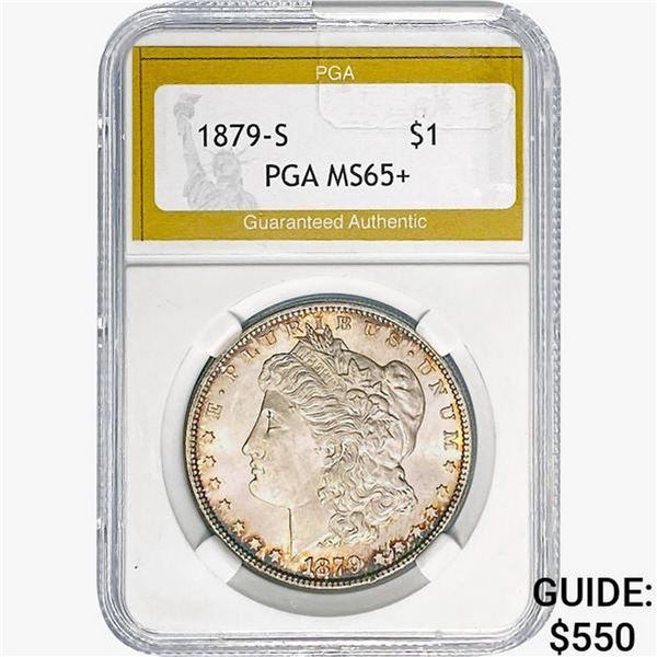 1879-S Morgan Silver Dollar PGA MS65+