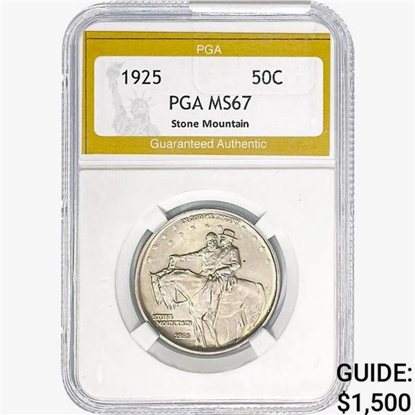 1925 Stone Mountain Half Dollar PGA MS67