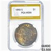 1890-S Morgan Silver Dollar PGA MS66