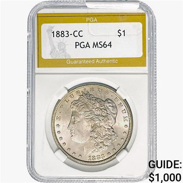 1883-CC Morgan Silver Dollar PGA MS64