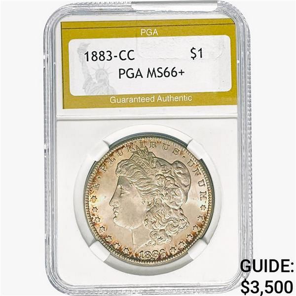 1883-CC Morgan Silver Dollar PGA MS66+
