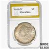 Image 1 : 1883-CC Morgan Silver Dollar PGA MS66+