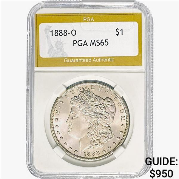 1888-O Morgan Silver Dollar PGA MS65