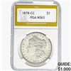 1878-CC Morgan Silver Dollar PGA MS63