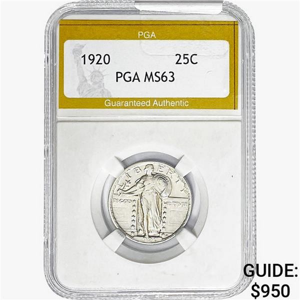 1920 Standing Liberty Quarter PGA MS63