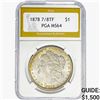 1878 7/8 TF Morgan Silver Dollar PGA MS64