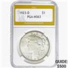 1923-D Silver Peace Dollar PGA MS63