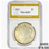 1921 Morgan Silver Dollar PGA MS67